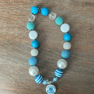North Carolina Tar Heels Bubblegum Necklace